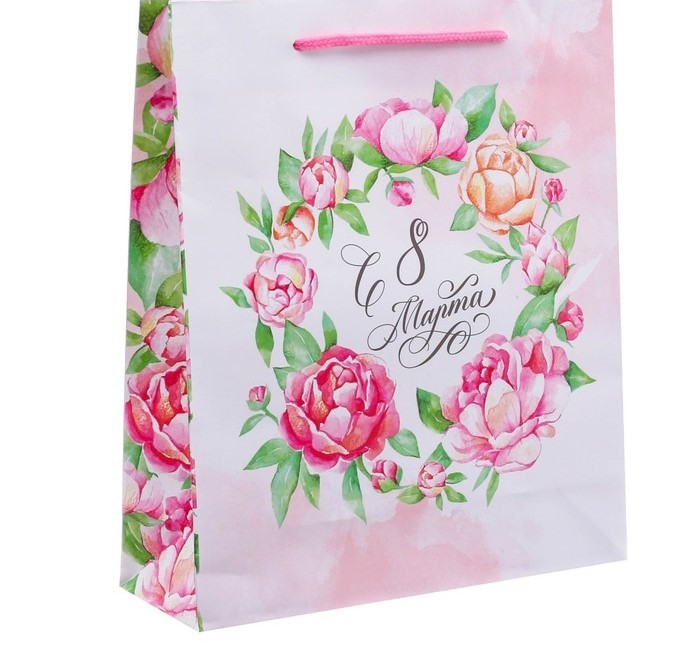 Пакет ламинированный вертикальный «Яркие весенние краски», 23 × 27 × 8 см