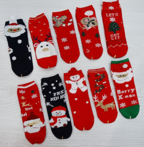 Новогодние носки, детские, распродажа 6-8 лет