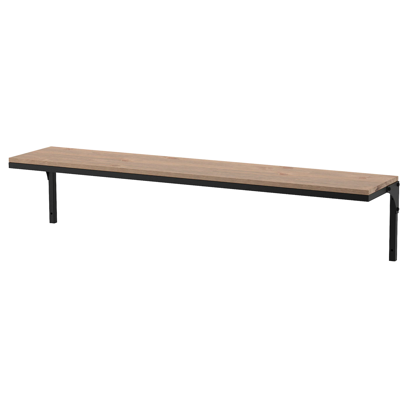 FJÄLLBO ФЬЕЛЛЬБО, Полка навесная, черный, 101x20 см. IKEA