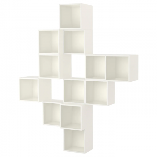 EKET ЭКЕТ, Комбинация настенных шкафов, белый, 175x35x210 см