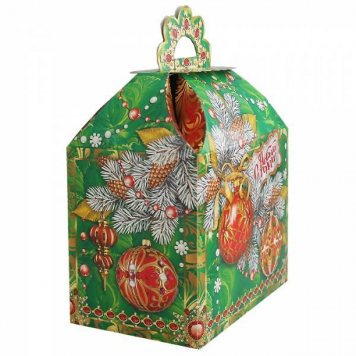 Коробка картонная для сладких подарков Ларец 1 кг 160*100*230 мм