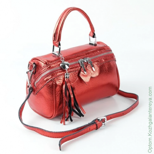 Женская кожаная сумка 1833-1 Ред