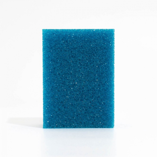 Губка прямоугольная для фильтра № 12, крупнопористая, 10 х 6 х 14 см, синяя