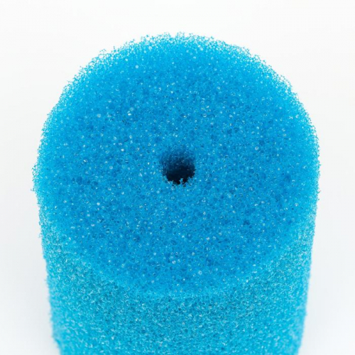 Губка круглая № 5, крупнопористая, 10 х 10 х 16 см, синяя