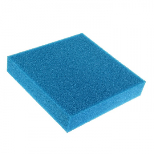 Губка прямоугольная, крупнопористая, лист 50 х 50 х 10 см, синий