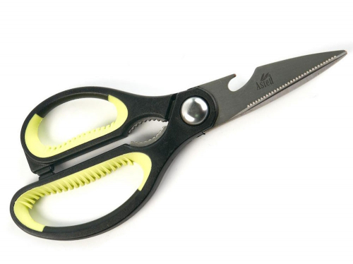 Ножницы кухонные 20см №1 3,0мм нерж ручка Soft-touch арт. AST-004-НЖ-001