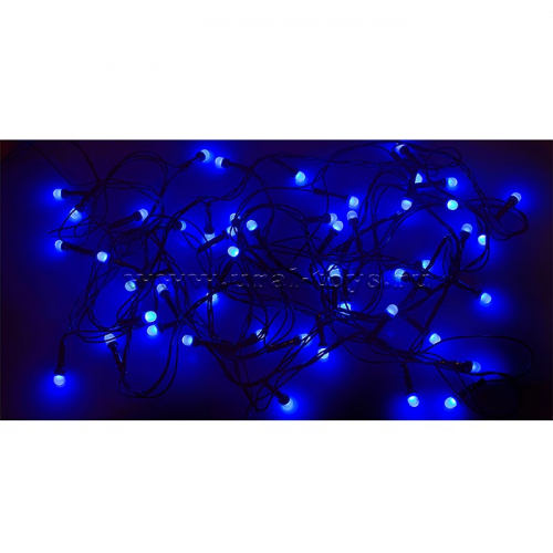 Электрогирлянда светодиодная 5 м, 50 ламп, синий