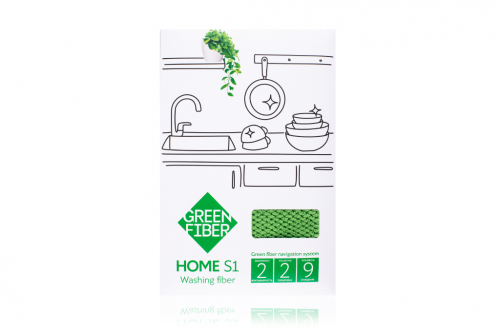 Green Fiber HOME S1, Файбер для мытья посуды, зеленый