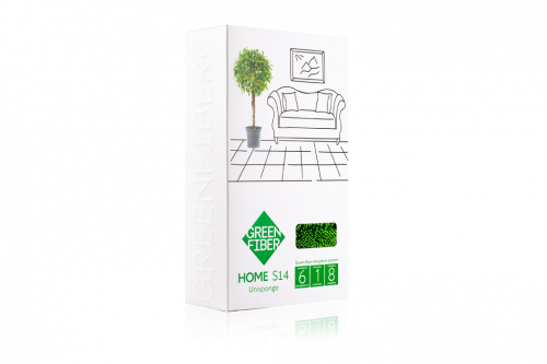 525 Акция. 661 Green Fiber HOME S14, Спонж Твист, зеленый
