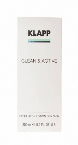 KLAPP Эксфолиатор для сухой кожи / CLEAN & ACTIVE Exfoliator Dry Skin 250 мл