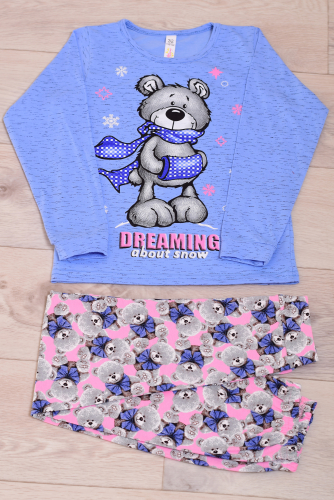 Пижама подростковая 12-102а (розовый) Тедди