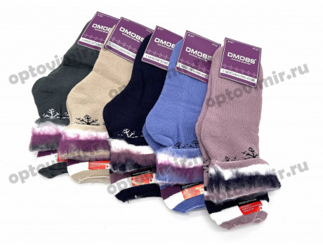 Носки женские начес рисунок снежинки на голени Dmdbs В307
