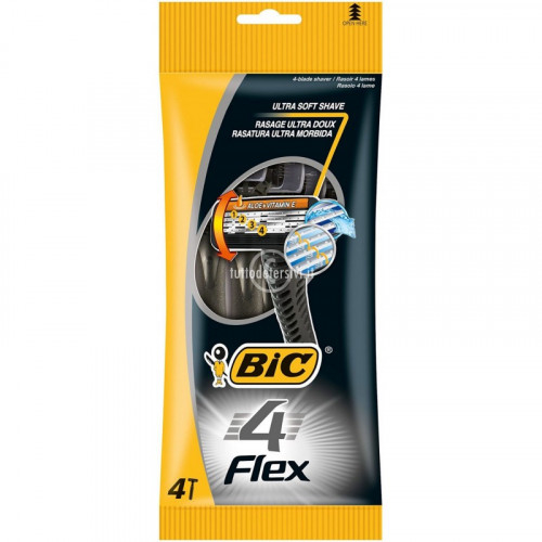 Одноразовые станки Bic Flex 4 (4шт)