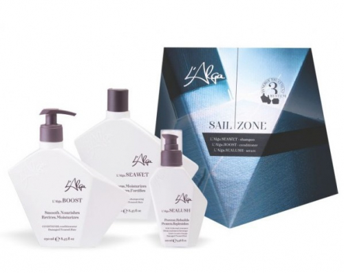 Набор для здоровья волос и кожи головы (шампунь 250 мл, кондиционер 250 мл, сыворотка 100 мл) Sailzone kit