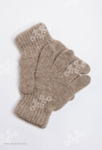 Перчатки детские из 100%  монгольской шерсти          (арт. 04165)