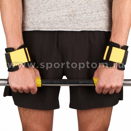 Лямки страховочные антискользящие для штанги тяжёлая атлетика (пара) IN221 Универсальный