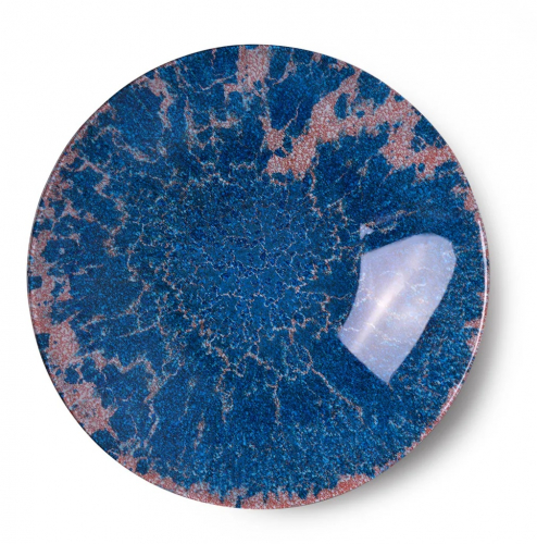 3833 FISSMAN Блюдо OCEANO 39,5*6,5см, цвет синий (стекло)