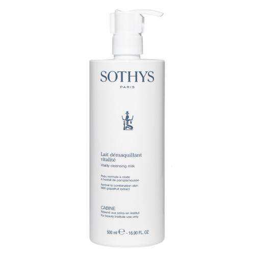Sothys Очищающее молочко для нормальной и комбинированной кожи с экстрактом грейпфрута Vitality Cleansing Milk, 500 мл