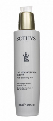 Sothys Очищающее молочко для жирной кожи с экстрактом ириса, 200мл