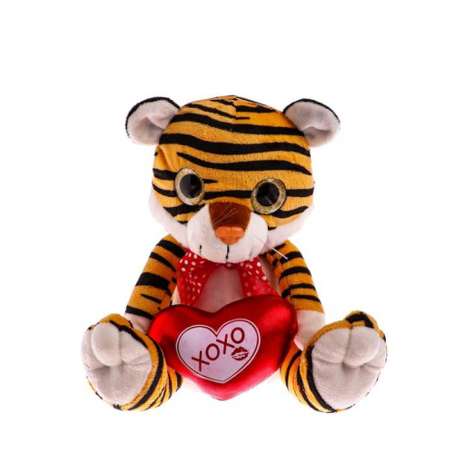 Мягкая игрушка «Тигр с сердцем», 23 см
