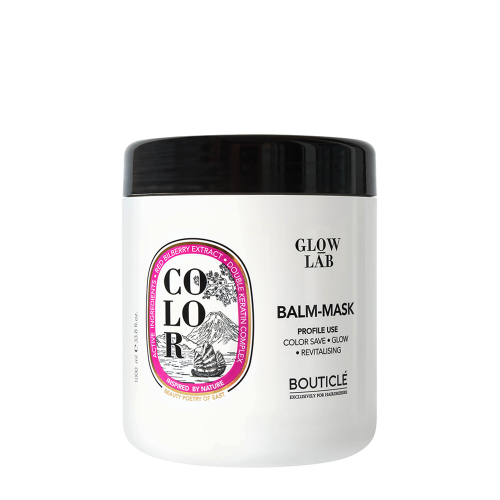 BOUTICLE Бальзам-маска для окрашенных волос с экстрактом брусники / Color Balm-mask Double Keratin 1000 мл