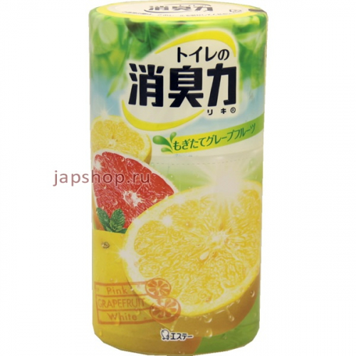 ST Shoushuuriki Жидкий дезодорант - ароматизатор для туалета с ароматом грейпфрута, 400 мл. (4901070115068)