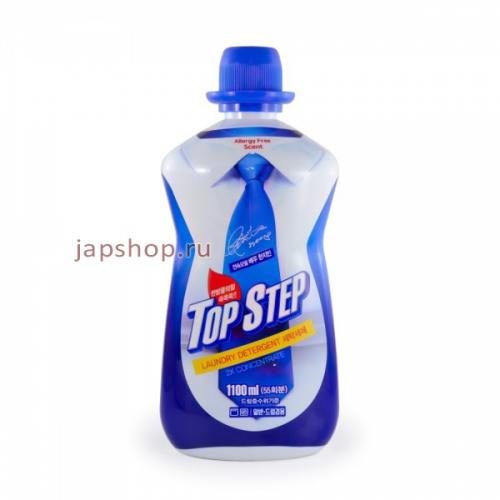 Top Step Laundry Detergent Жидкое средство для стирки, антибактериальное, биоразлагаемое, Сила 5 ферментов, 1100 мл (8809369583061)