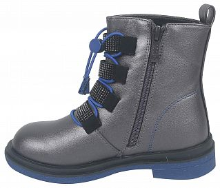 B-9568-D серебро Ботинки деми для девочек (32-37)/8