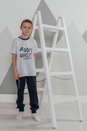 Пижама для мальчика серый 1352K-710