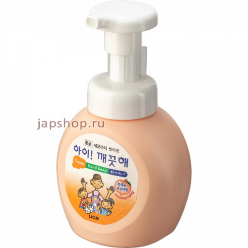 CJ Lion Ai - Kekute Пенное мыло для рук с антибактериальным эффектом, с насосом дозатором - пенообразователем, аромат персика, 250 мл. (8806325613374)