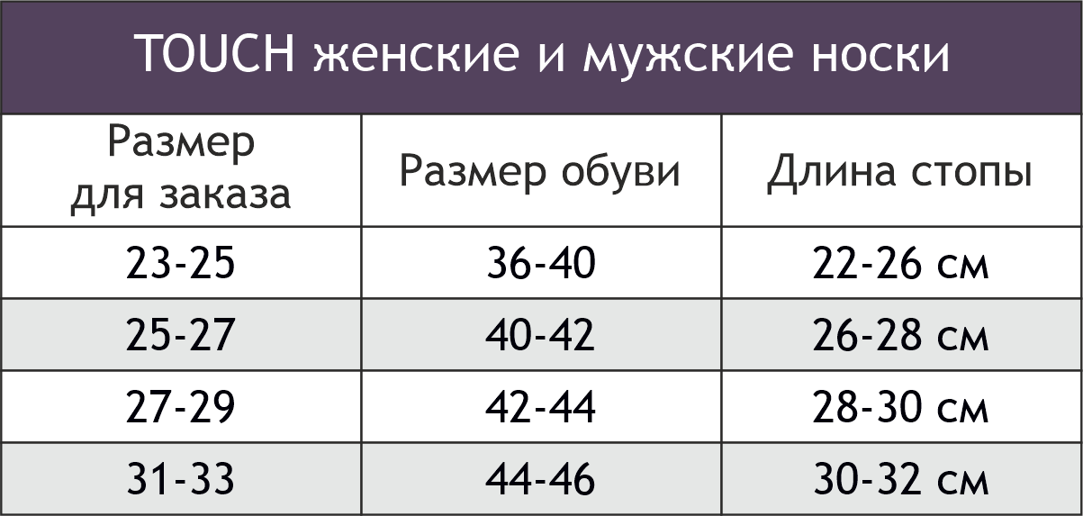 TOUCH, Носки женские укороченные, без утепления