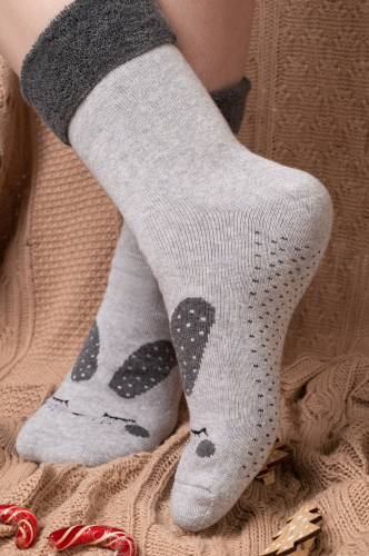 Happy Fox, Женские махровые носки с отворотом