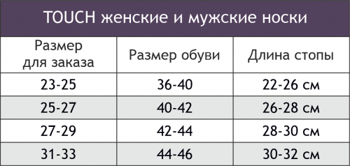 TOUCH, Женские капроновые носочки, 30 DEN с лайкрой, набор 3 пары