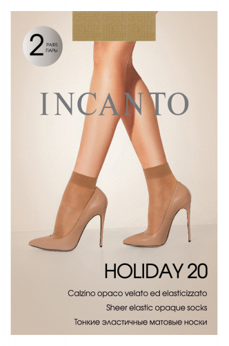 INCANTO, Женские матовые капроновые носки, 2 пары