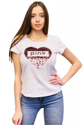 Натали 37, Женская футболка с сердечком