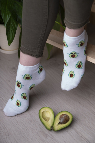 Berchelli, Оригинальные укороченные женские носки с авокадо, 6 пар