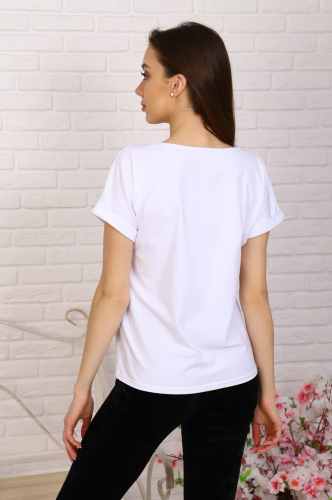 Натали 37, Женская футболка оверсайз с фольгированным принтом