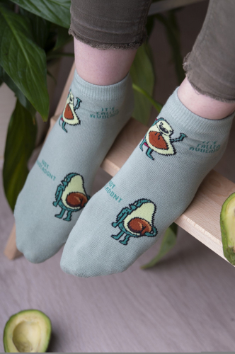 Berchelli, Оригинальные укороченные женские носки с авокадо, 6 пар