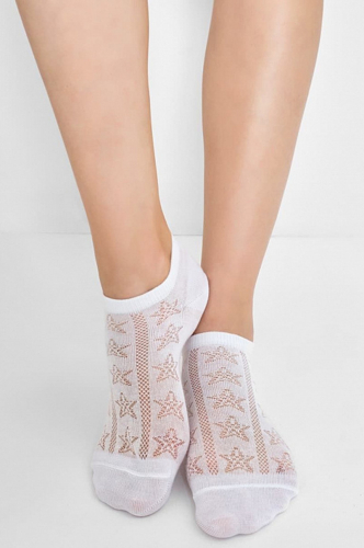 Mark Formelle, Укороченные женские носки с текстурным рисунком звёздочки