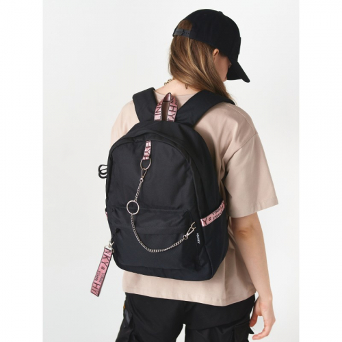 Blinky / Рюкзак «Молодёжный» чёрный с розовым BL-A8035/3