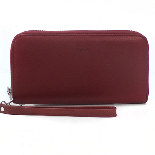 Кошелек Lvan. Кожа. 06-225-09 red