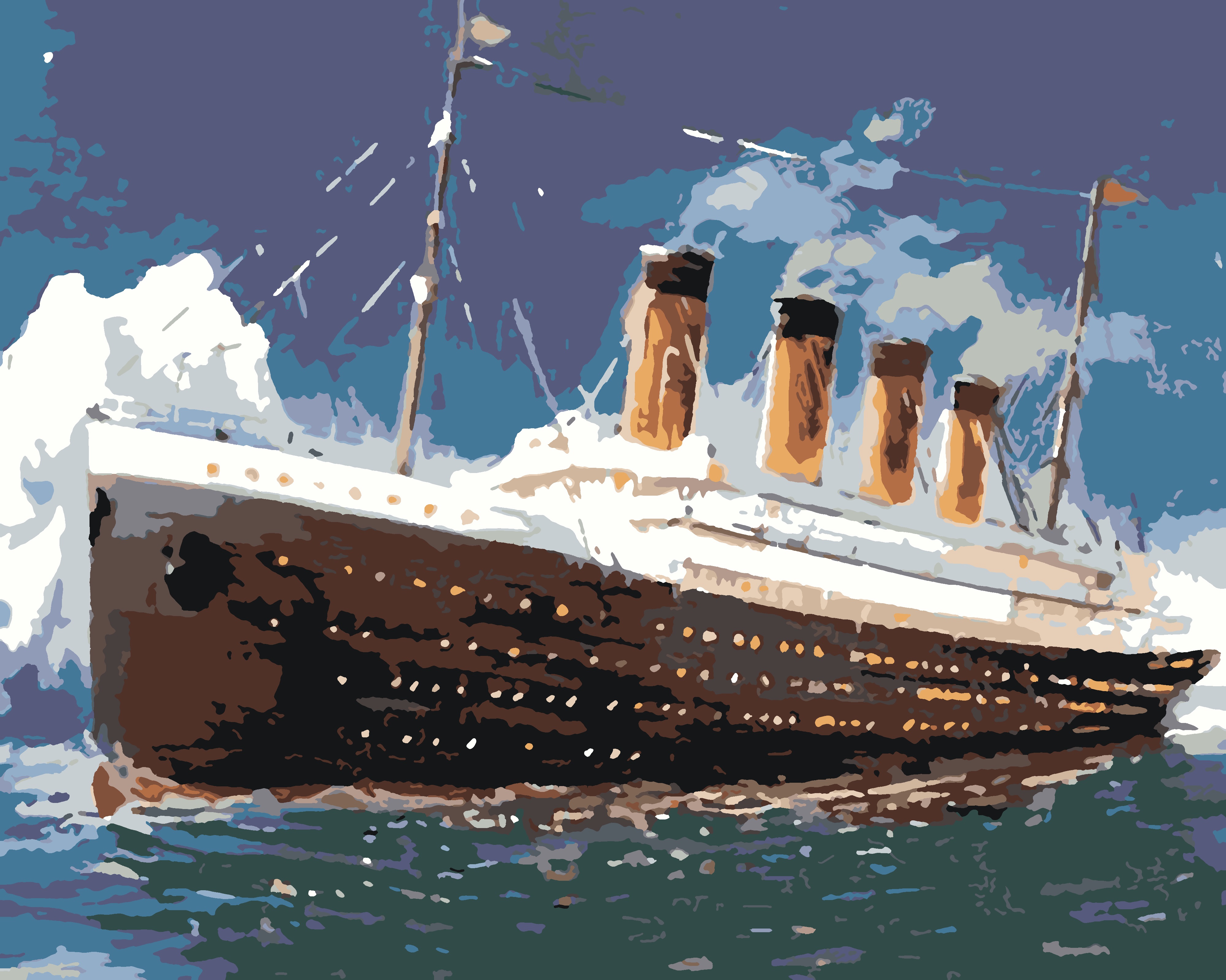 Картина по номерам Титаник
