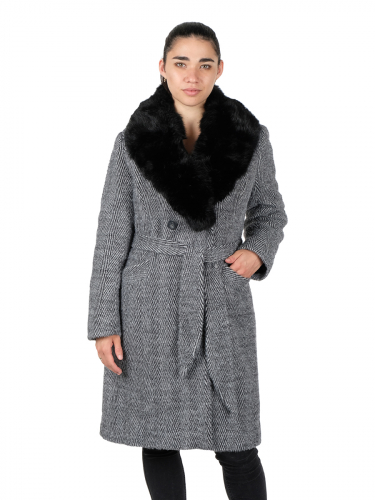 Пальто AOSHA Y998, серый