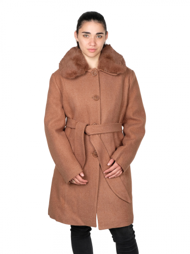 Пальто AOSHA MD978, коричневый