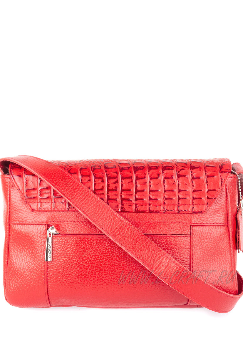 Модель №L108 | кожа | гладкий крокодил | красный | К209-4 | 25996