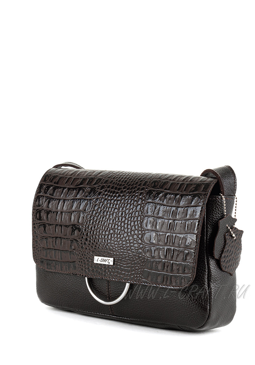 Модель №L108 | кожа | крокодил | коричневый | К209-2 | 26326