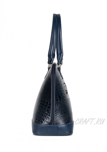 Модель №L12 | кожа | крокодил | синий | К155-6 | 15984
