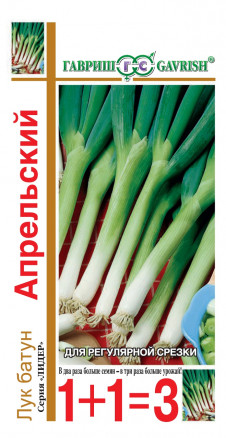 Лук Батун Апрельский, (1+1) 1 г ц/п Гавриш