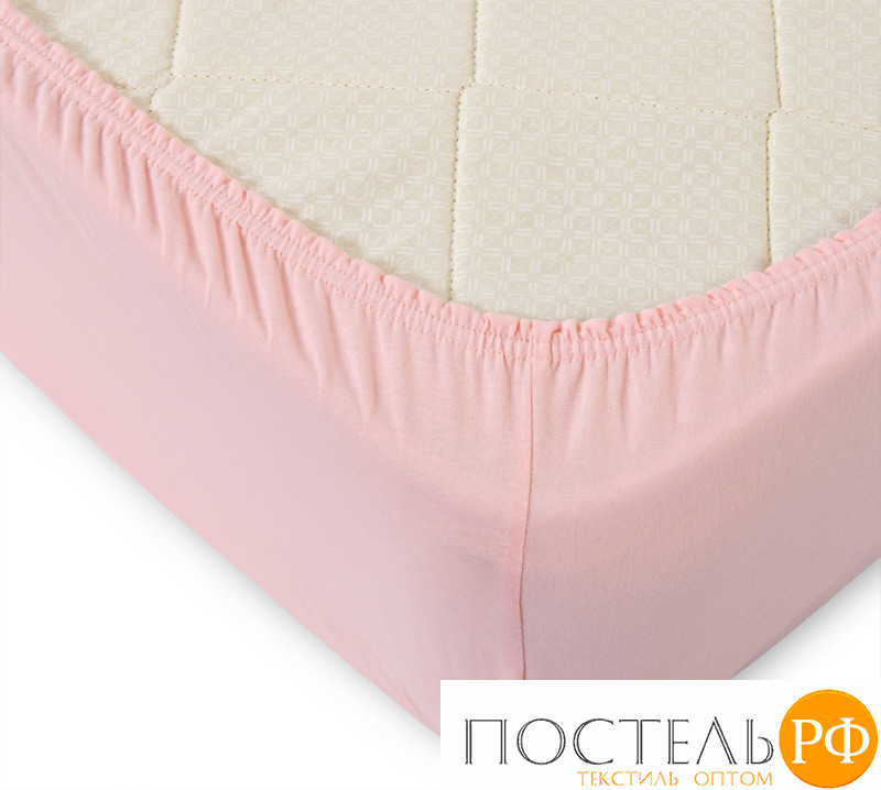 Артикул: 004. Простыня из трикотажа розовая 120х200