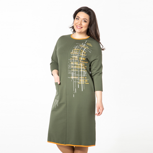 [009-002-805] Платье «Зарема» хаки